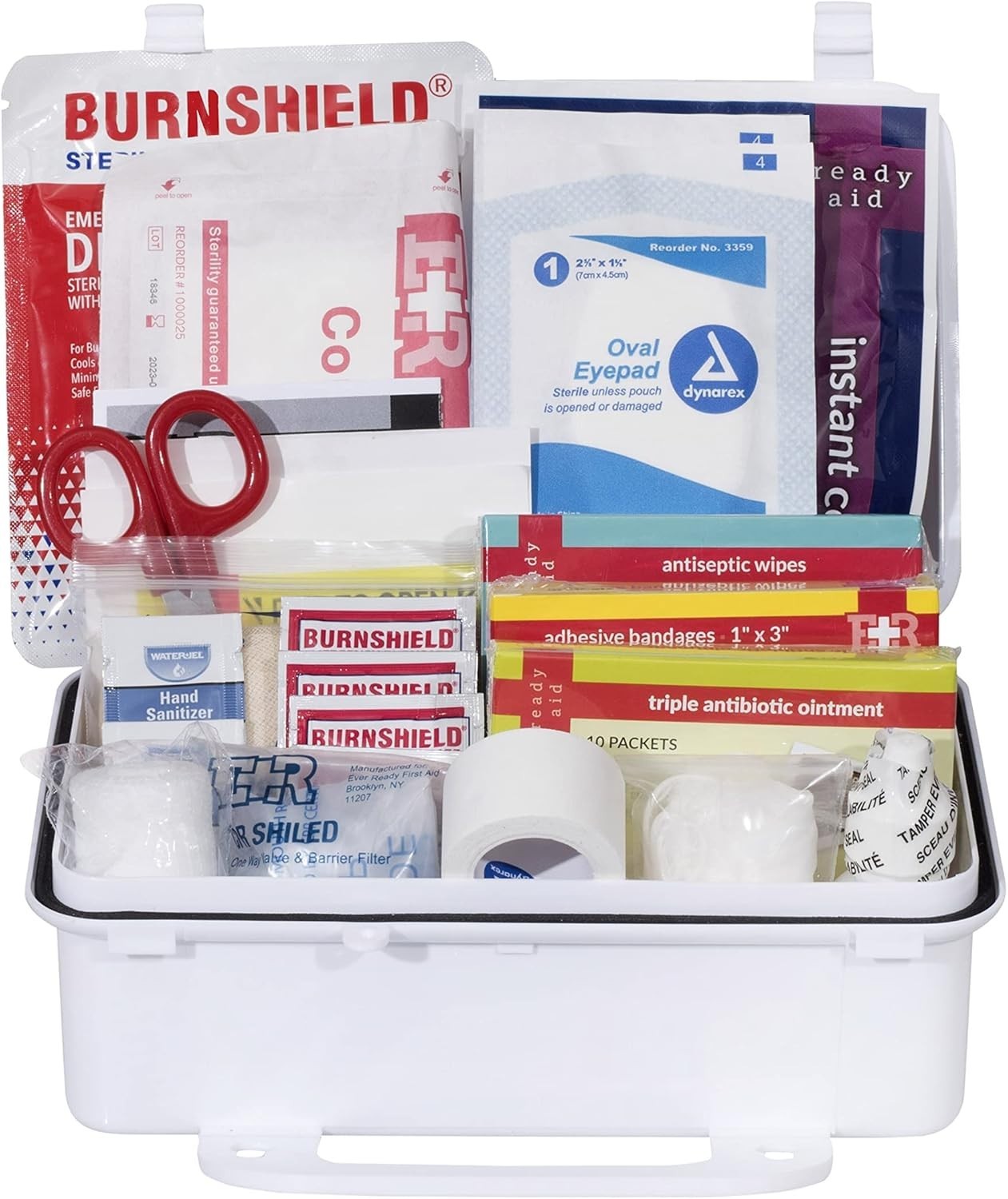 Ever Ready First Aid Basic Ansi First Aid Kit Class A Plastic Case 10-40 Person