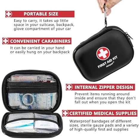 Compact 120-Piece Waterproof First Aid Kit – Ideal for Home, Travel & Outdoors