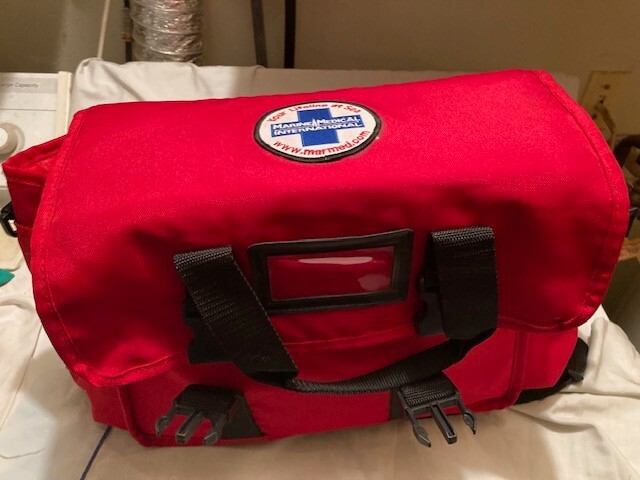 First Aid Bag – 15" + SIDE POCKETS Medical Supplies Trauma Bag W/ Shoulder Strap