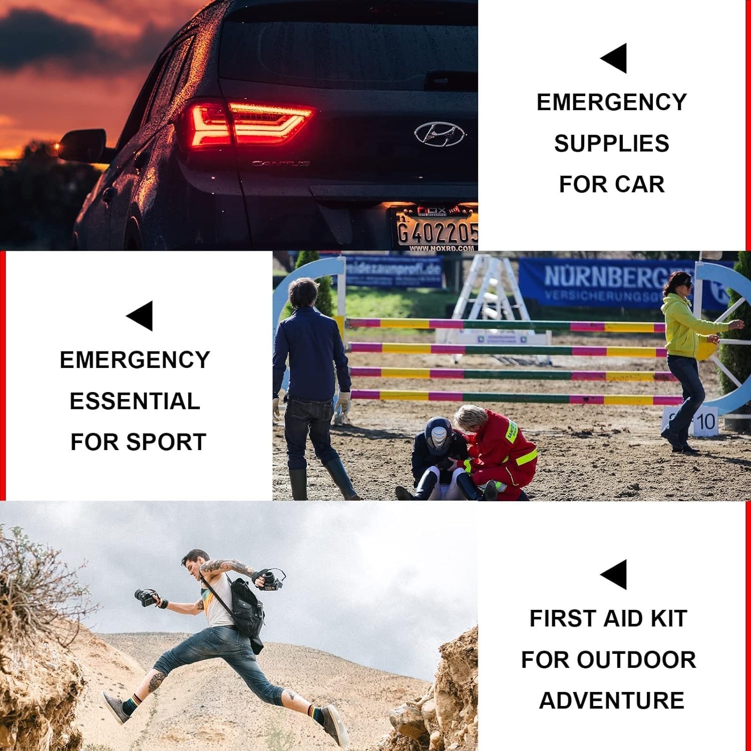 300PCS Portable First Aid Kit – Essential Survival Gear for Home, Car, Hiking, C