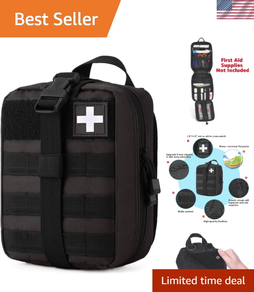 Tactical MOLLE Medical Pouch – Water-Resistant IFAK for Outdoor First Aid Gear
