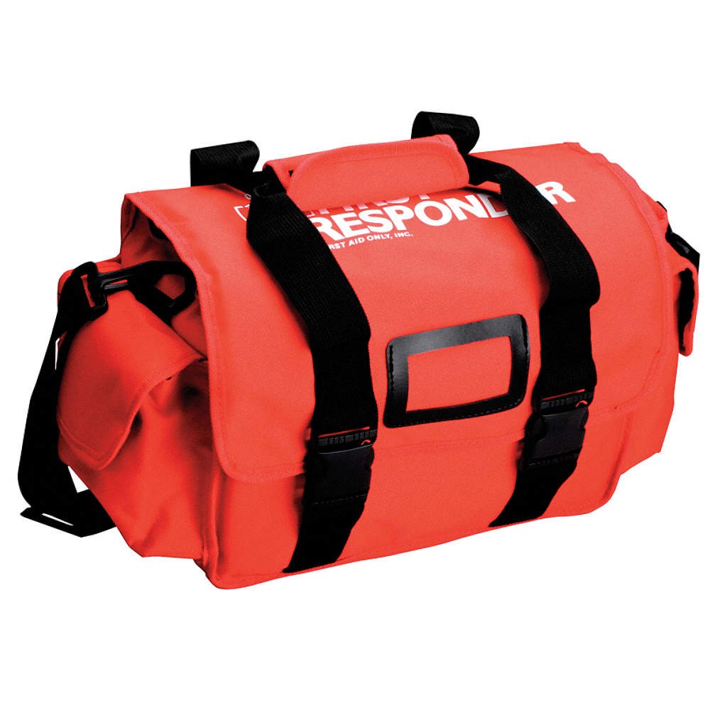 FIRST AID ONLY 520-FR/BAG-FAO First Responder Bag,Red,8" L 11A318