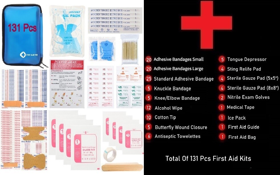 Botiquín de primeros auxilios Bolsa Medicina Caso Emergencia Trauma Exterior