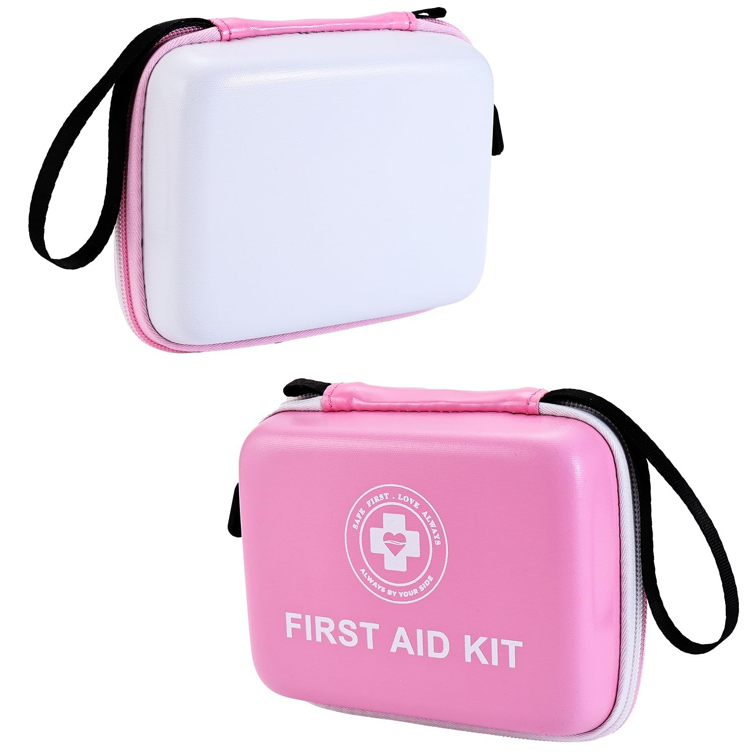 Small First Aid Kit 165 Piece DualColor Emergency Medical Kit with Hard Shel…