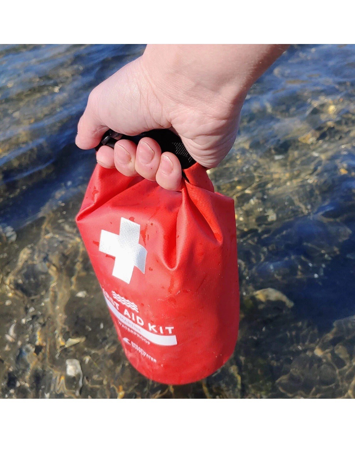 ™ Waterproof Marine First Aid Kit Boat Safety Tool Kit, 100 Piece AFAK Emerge…