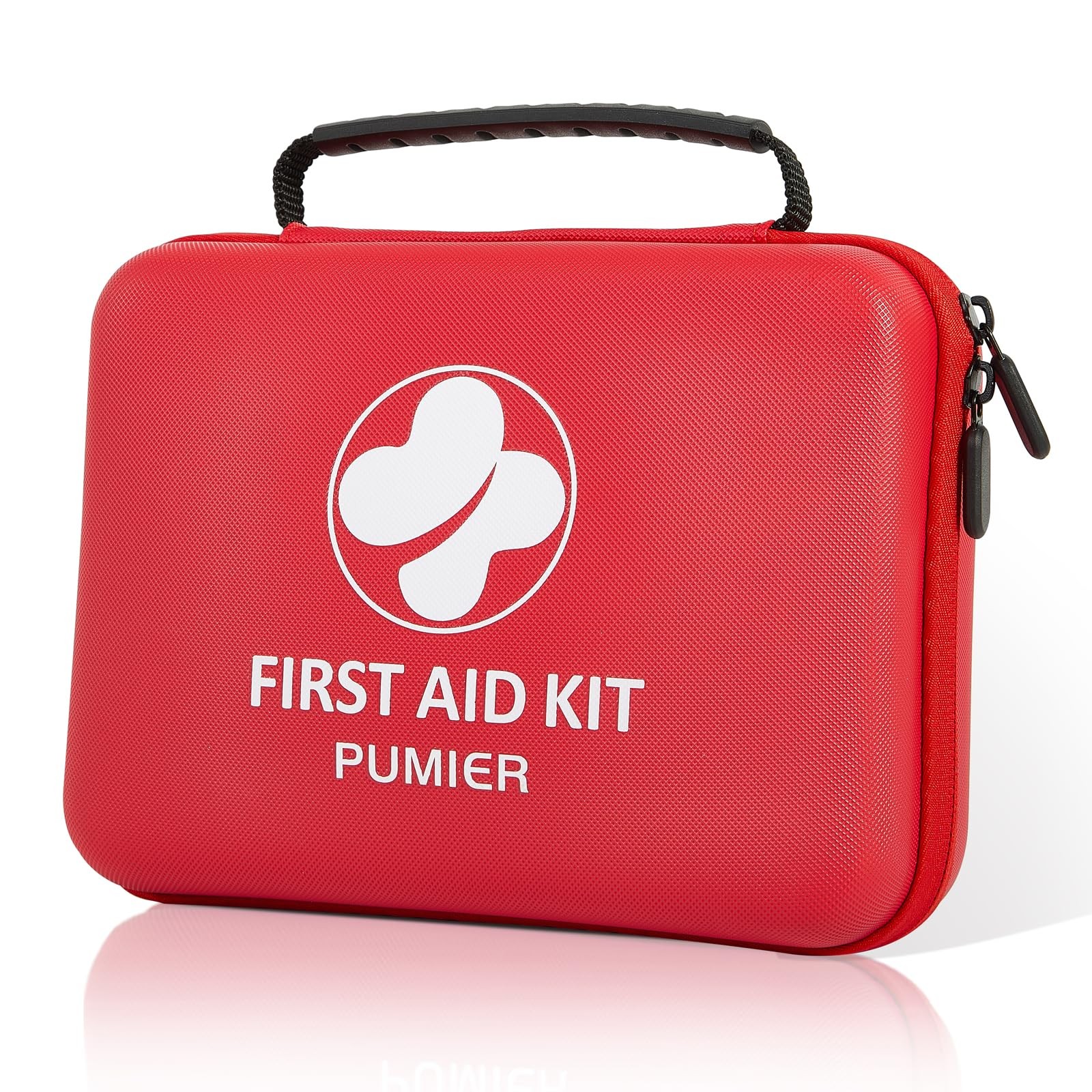 First Aid Kit – 368pcs Waterproof Compact Portable Hard Case – Large, Red