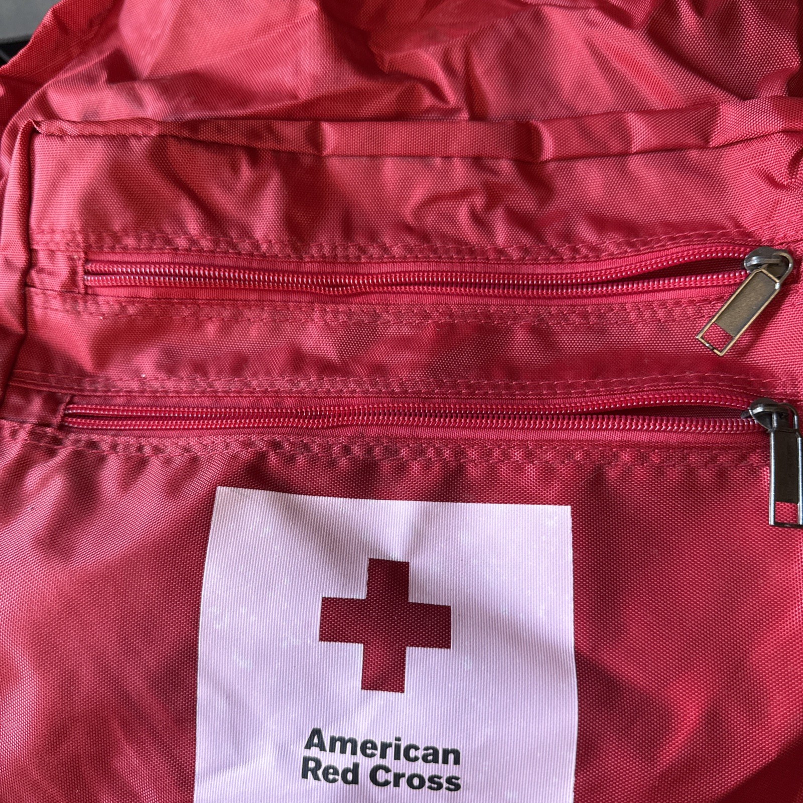 American Red Cross Emergency Preparedness Kit Red Backpack Only excellent Condit