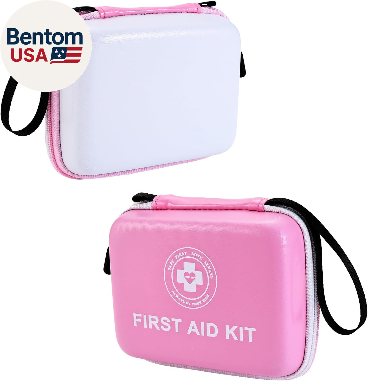 Small First Aid Kit – 165 Piece Dual-Color Emergency Medical Kit with Hard Shell