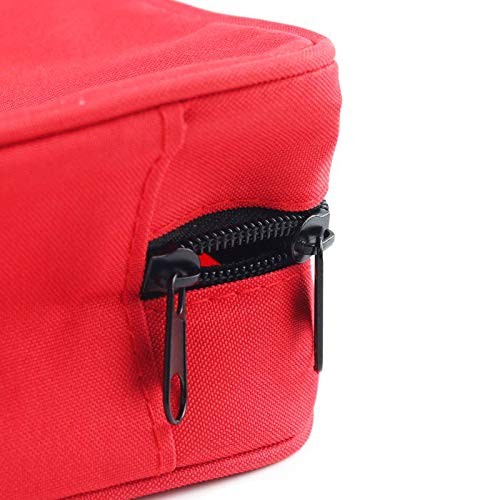 First Aid Bag First Aid Kit Empty Medical Storage Bag Red Trauma Bag for Emer…