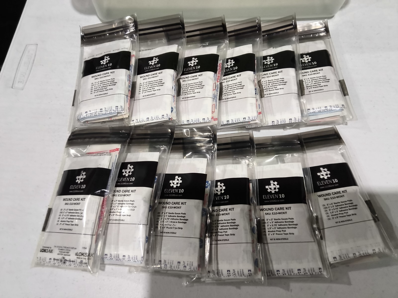Lot of (12) Eleven10 Gear Wound Care Kit E10-WCKIT