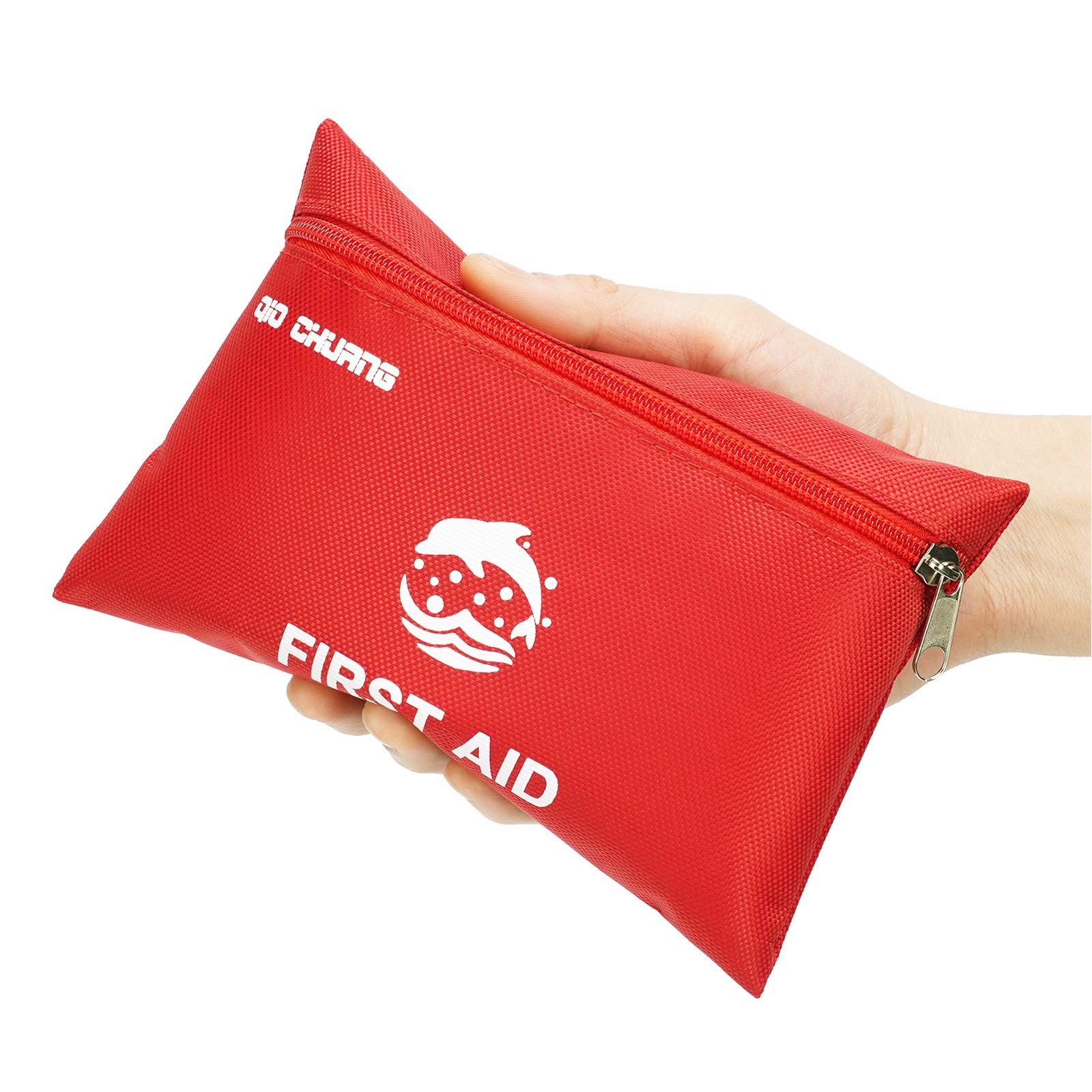 Small Travel First Aid Kit – 87 Piece Clean, Treat and 87 Set, Red