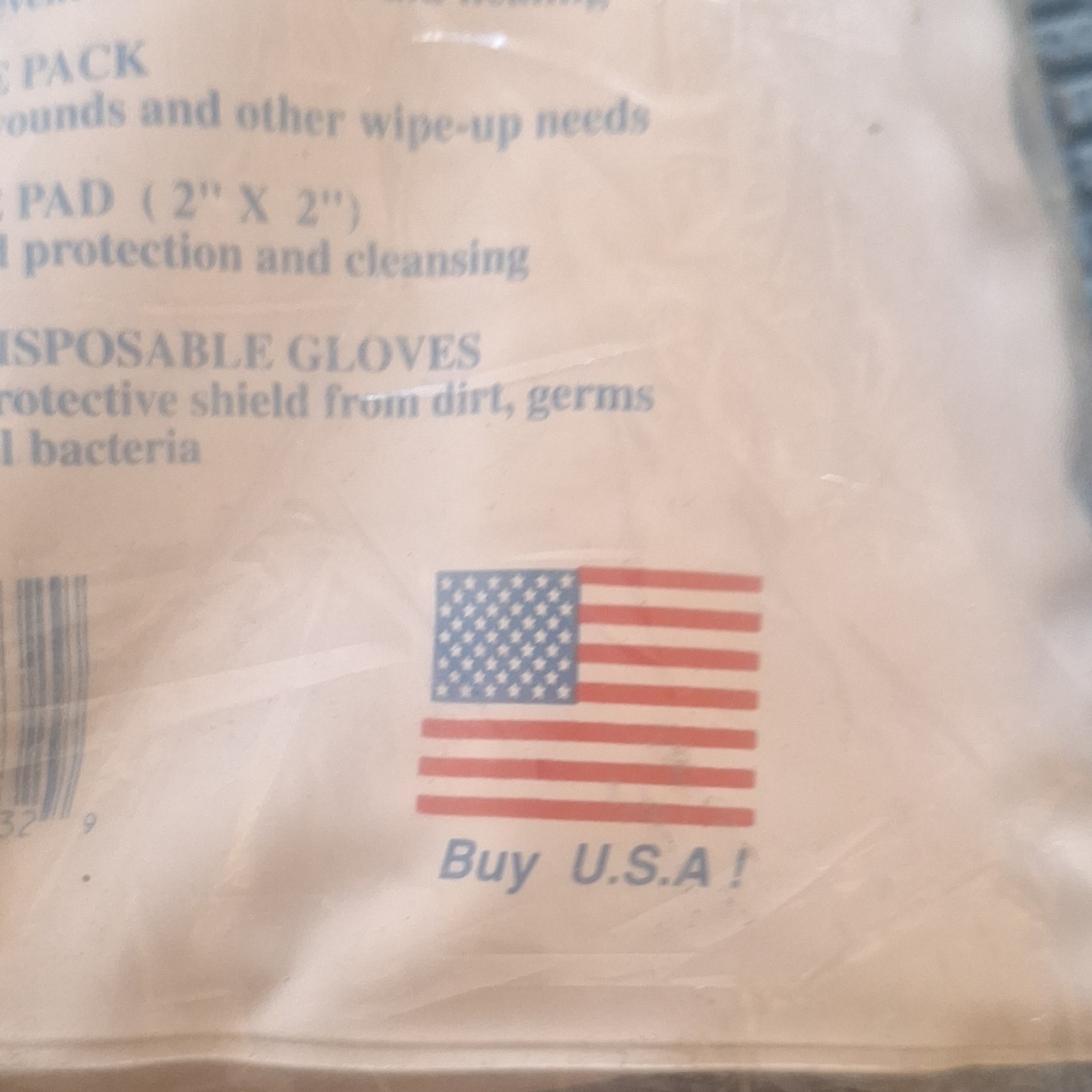Portable Travel First Aid Kit with Carrying Case, Bandages, Wipes, Cold Pack