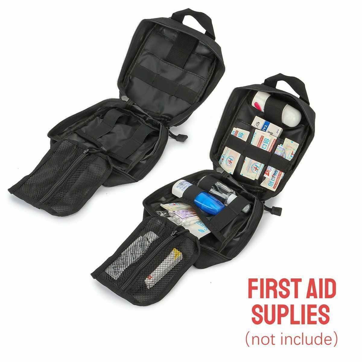 Tactical First Aid Kit Survival Molle Military EMT Medical Pouch Empty Bag US