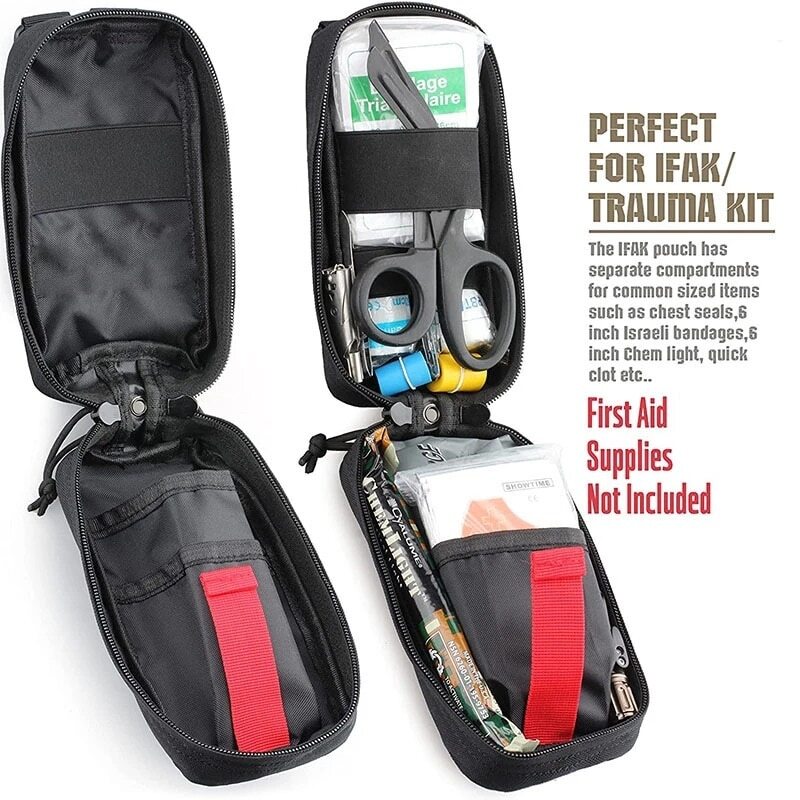 Tactical First Aid Kit IFAK Pouch Emergency EMT EDC Medical Molle Bag For Trauma