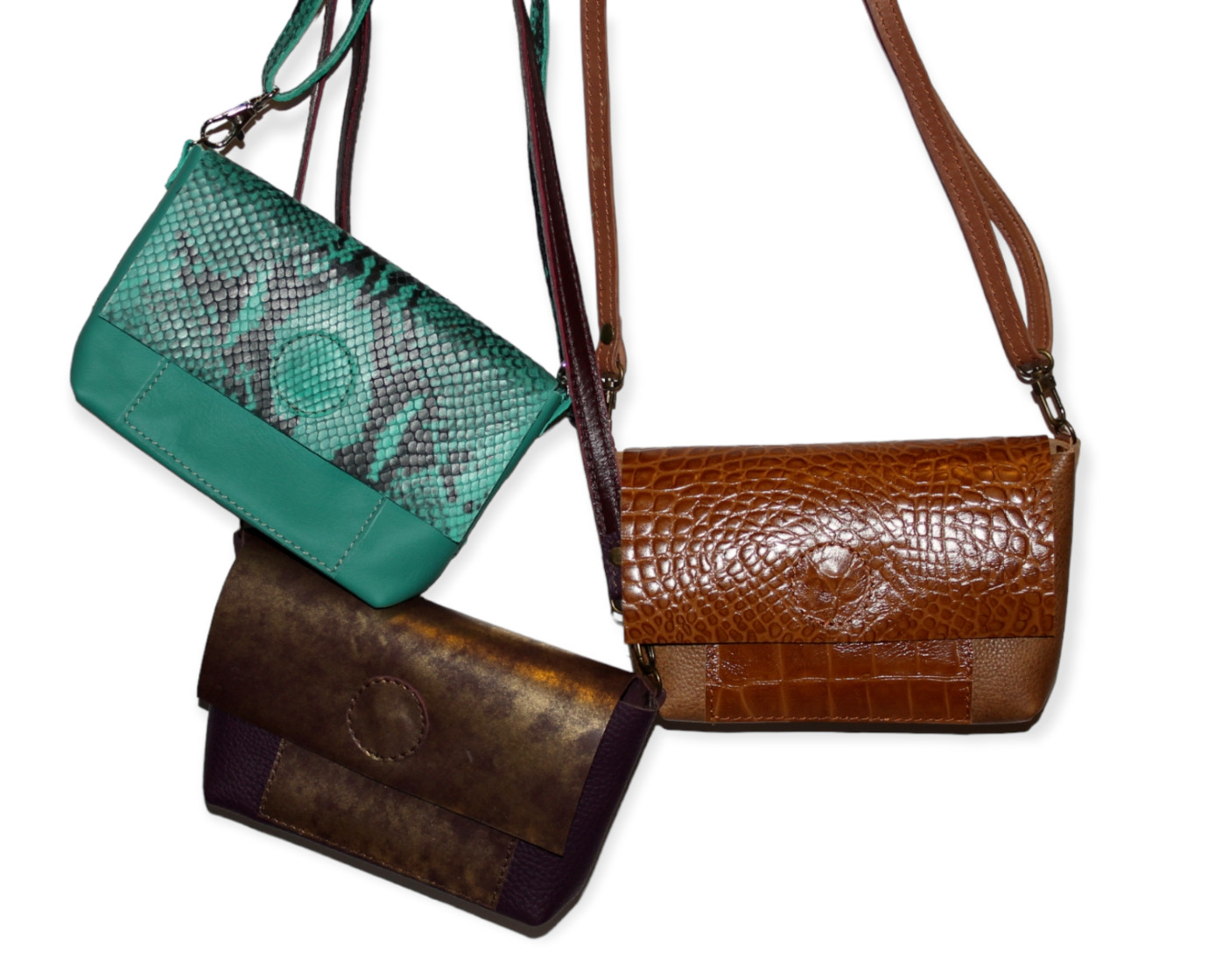 Leather Phone Bag Crossbody iPhone Bag Italian Leather Smartphone Pouch handbag