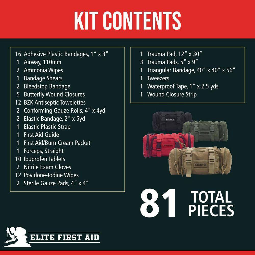 Rapid Response First Aid Kit, Olive Drab
