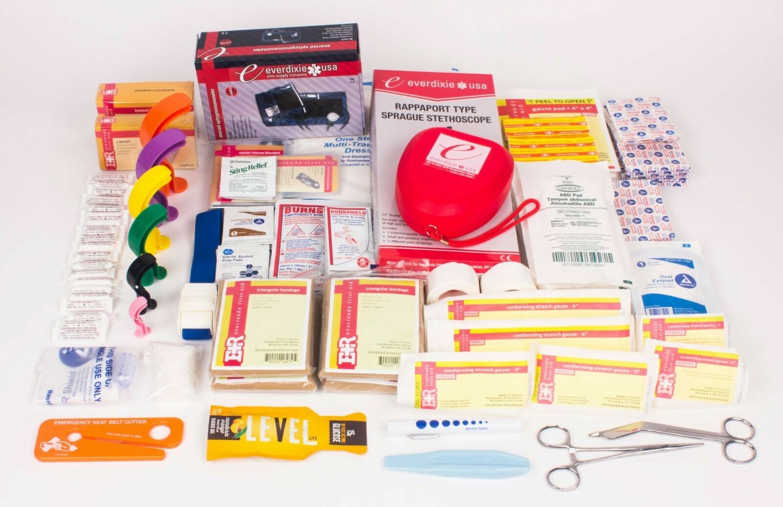 BRAND NEW PARAMEDIC FIRST RESPONDER TRAUMA EMERGENCY MEDICAL KIT- FULLY STOCKED