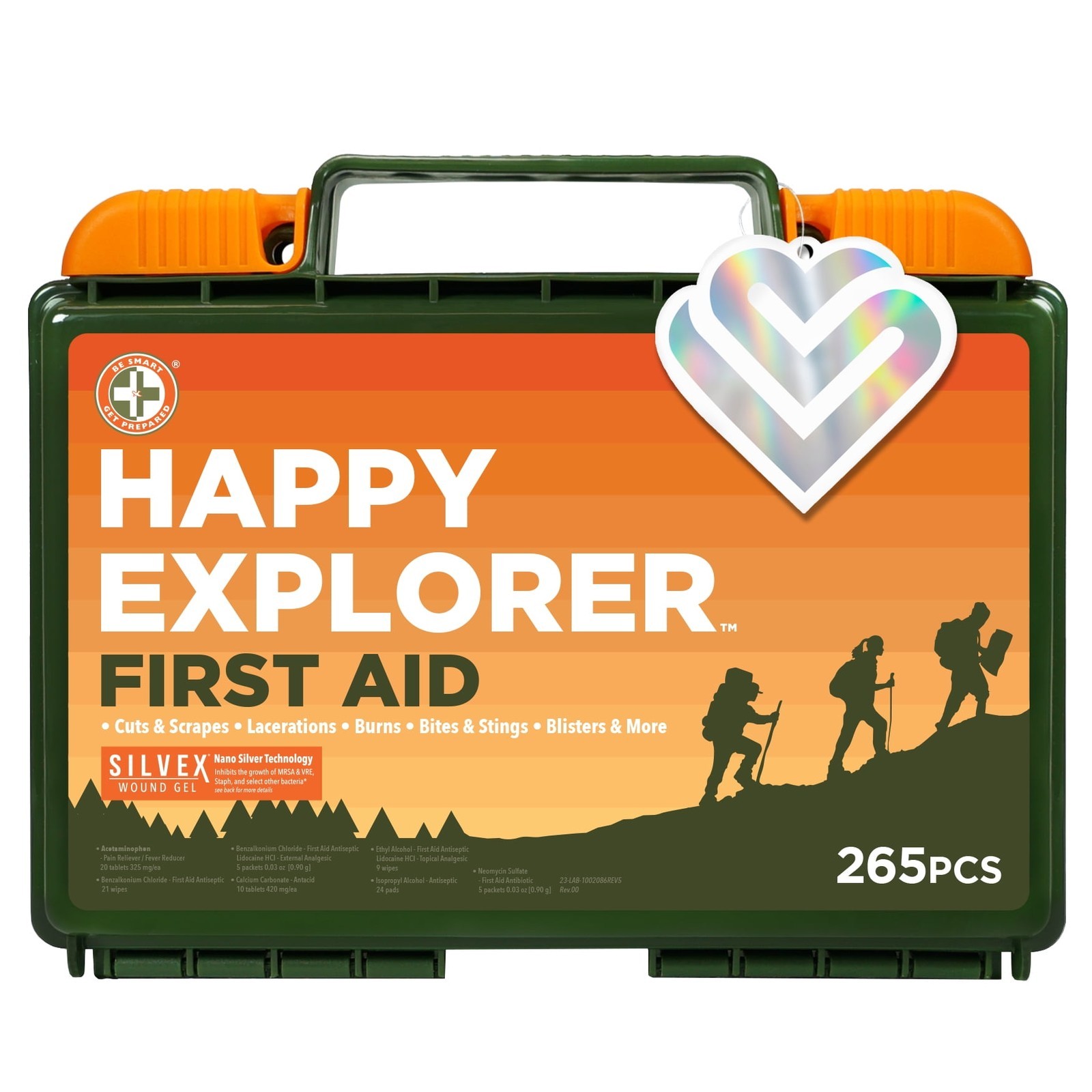 265pc Outdoor First Aid Kit Treatments Burns Cuts Insect Bites Camping Hiking US