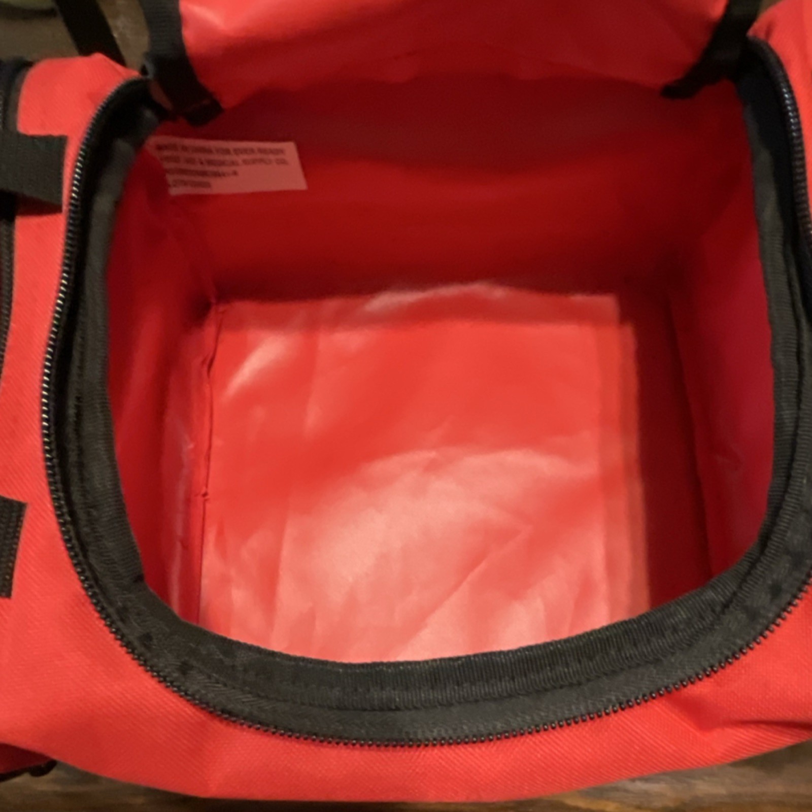 Ever Ready Red Portable First Aid Bag with Internal Organizer Compartments