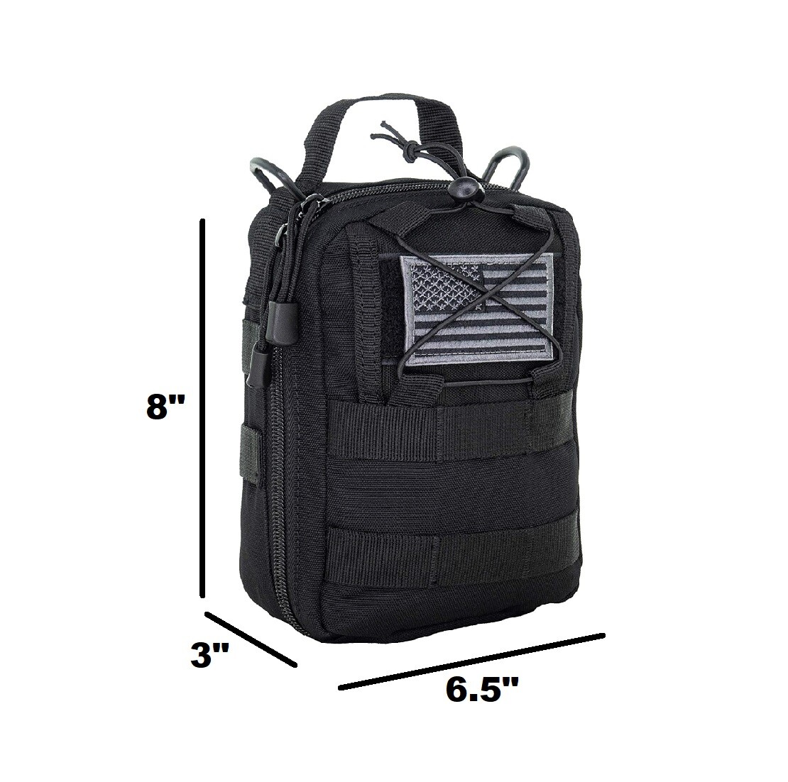 LINE2design First Aid (Ifak) Molle Pouch – Emergency Medical Trauma Bag – Black