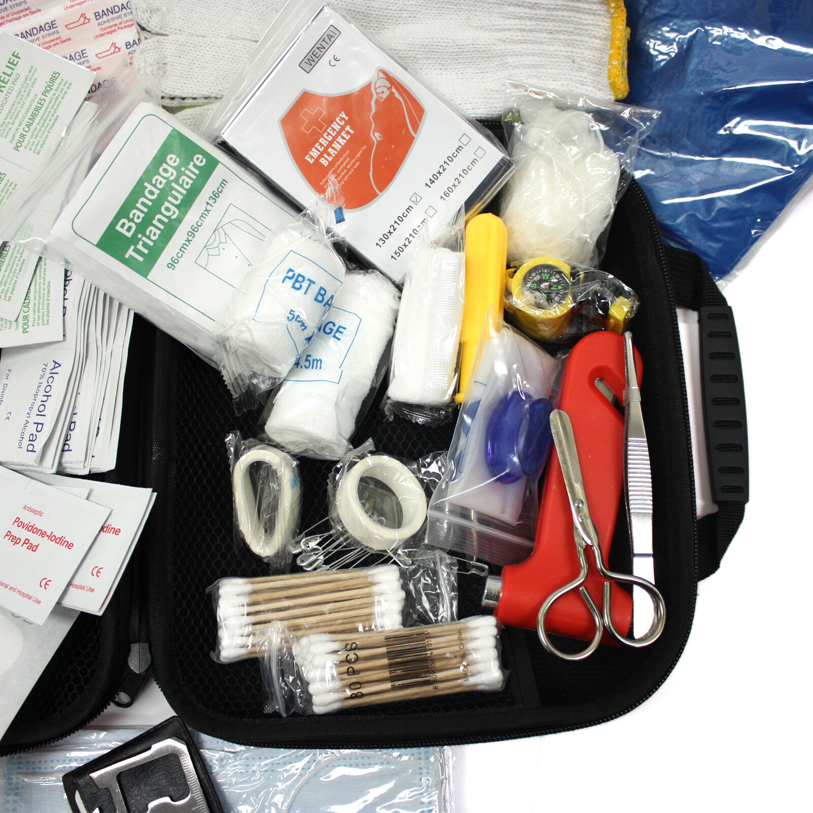 233pc Outdoor Necessary First Aid Kit Emergency Bag Home Car Hunting First Aid