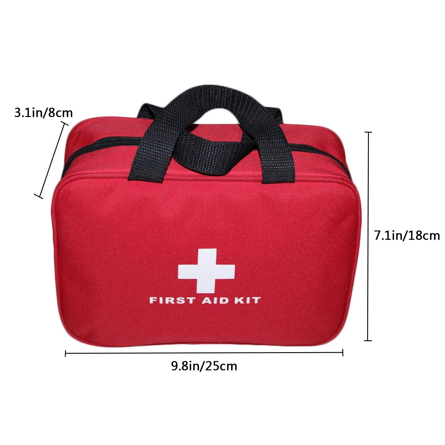 Nylon First Aid Empty Kit,Compact Waterproof and Lightweight First Aid Bag wi…