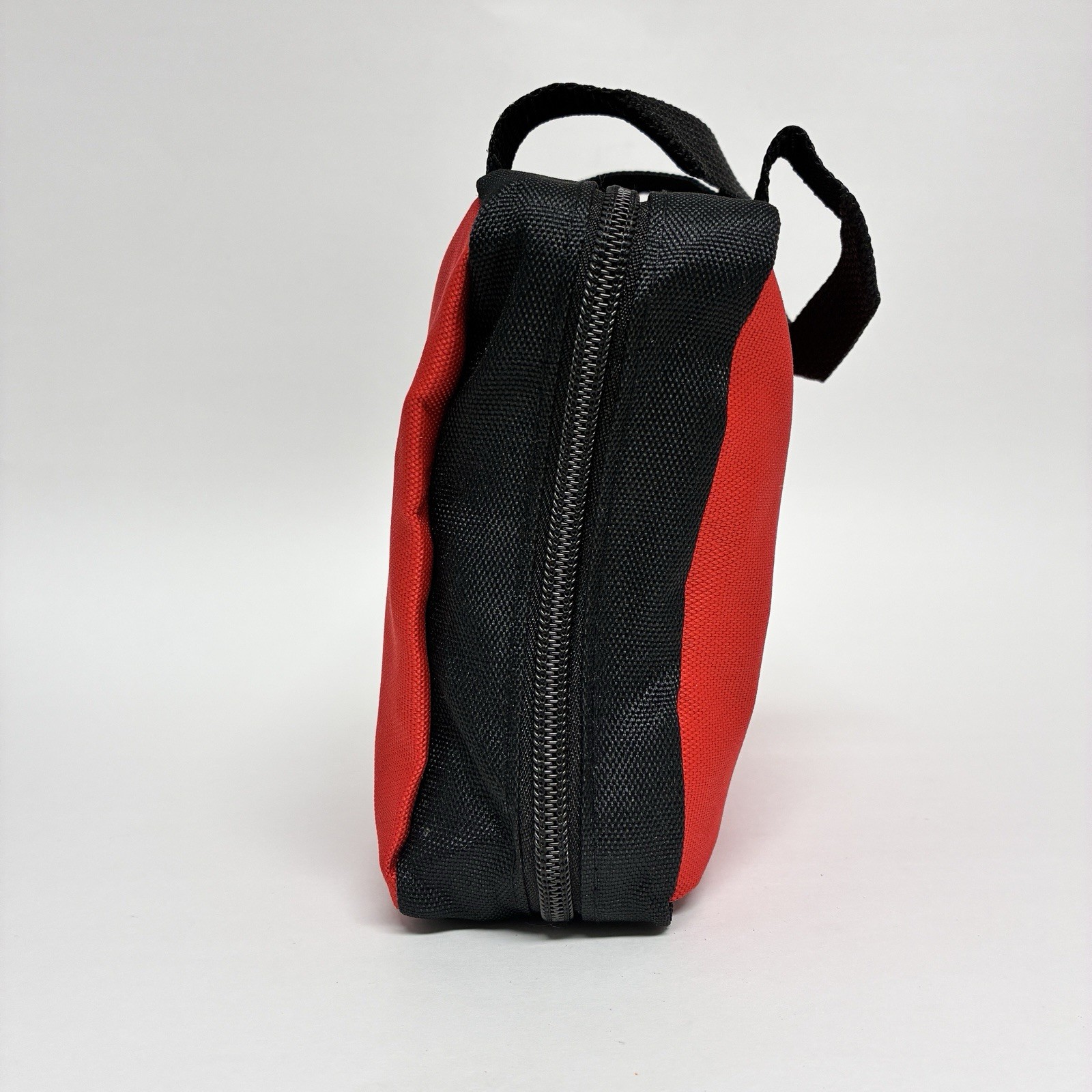 First Aid Kit BAG EMPTY Case Zipper Pouch RED BLACK Johnson and Johnson | NEW