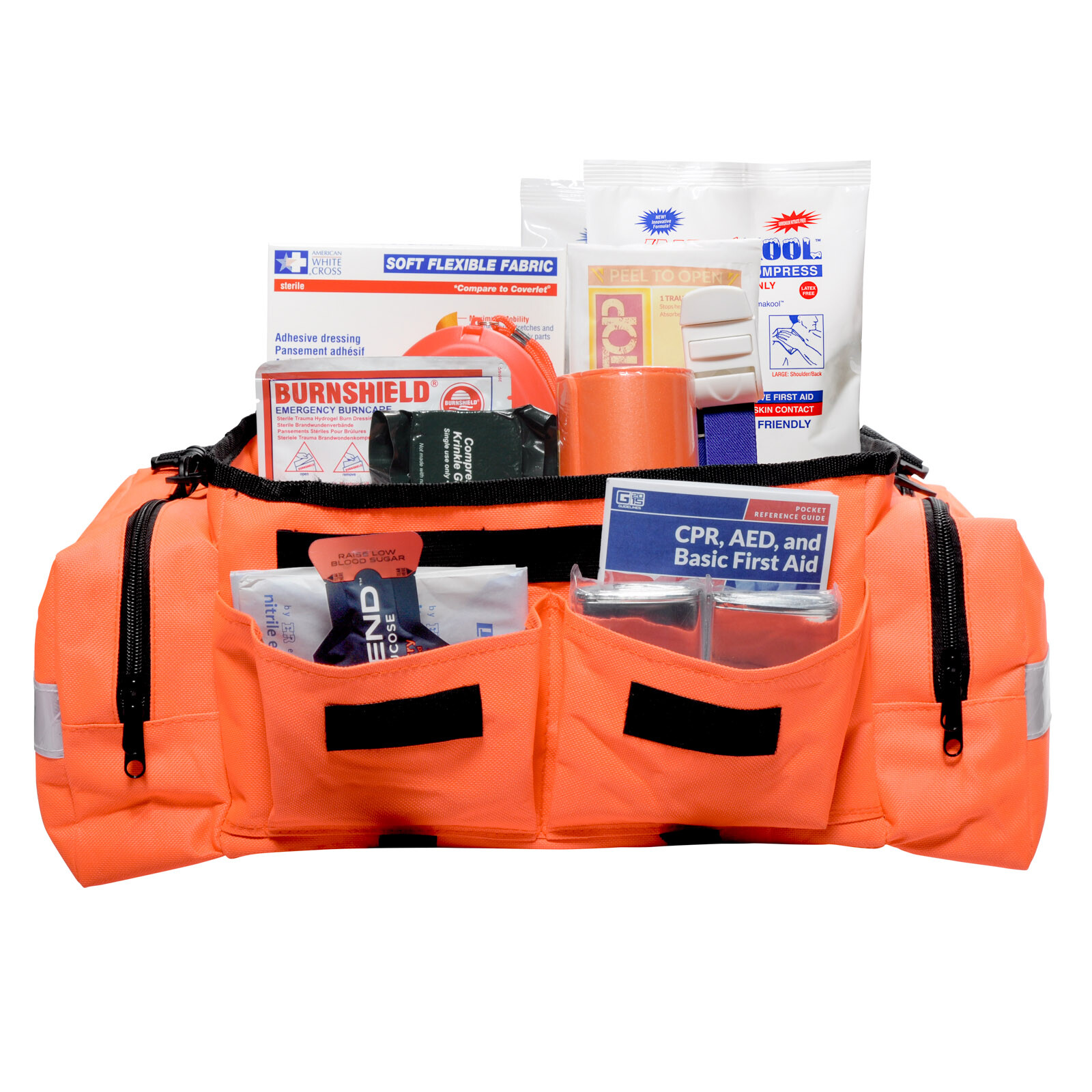 First Aid Bag Kit Large Orange MFA 250 Piece