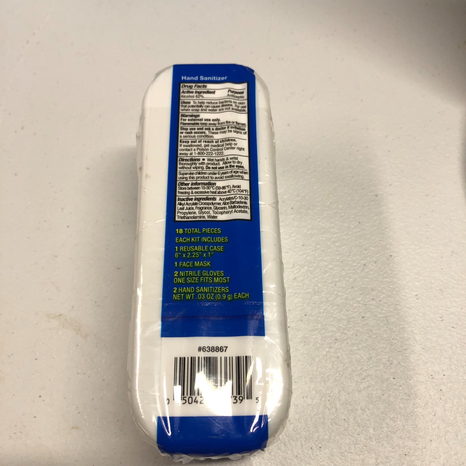 New sealed CVS Health On-The-Go Safety & Sanitizing Kit, 3 CT