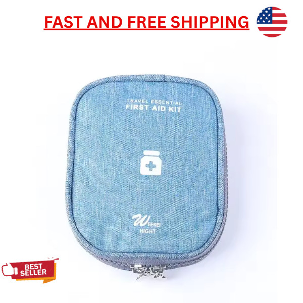 First Aid Kit Emergency Portable Travel Outdoor Camp Survival Medical Bag Outdoo