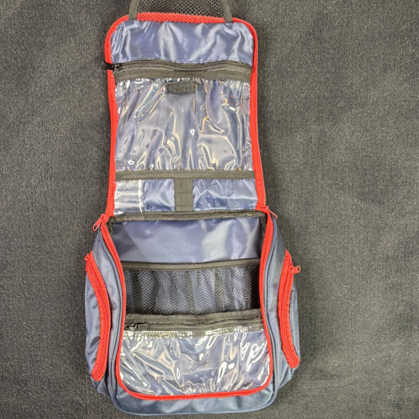 Medical City Healthcare Portable Blue Red First Aid Bag Hanging Organizer