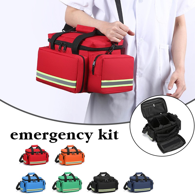 Waterproof Emergency Medical Bag Portable Clinic Community Visits First Aid Kit.