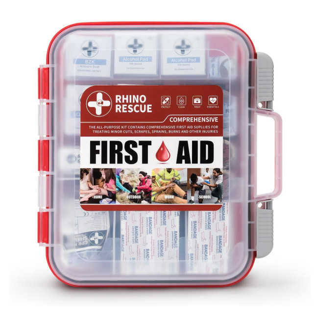 350-Piece OSHA First Aid Kit, Emergency Medical Supplies for Home & Office