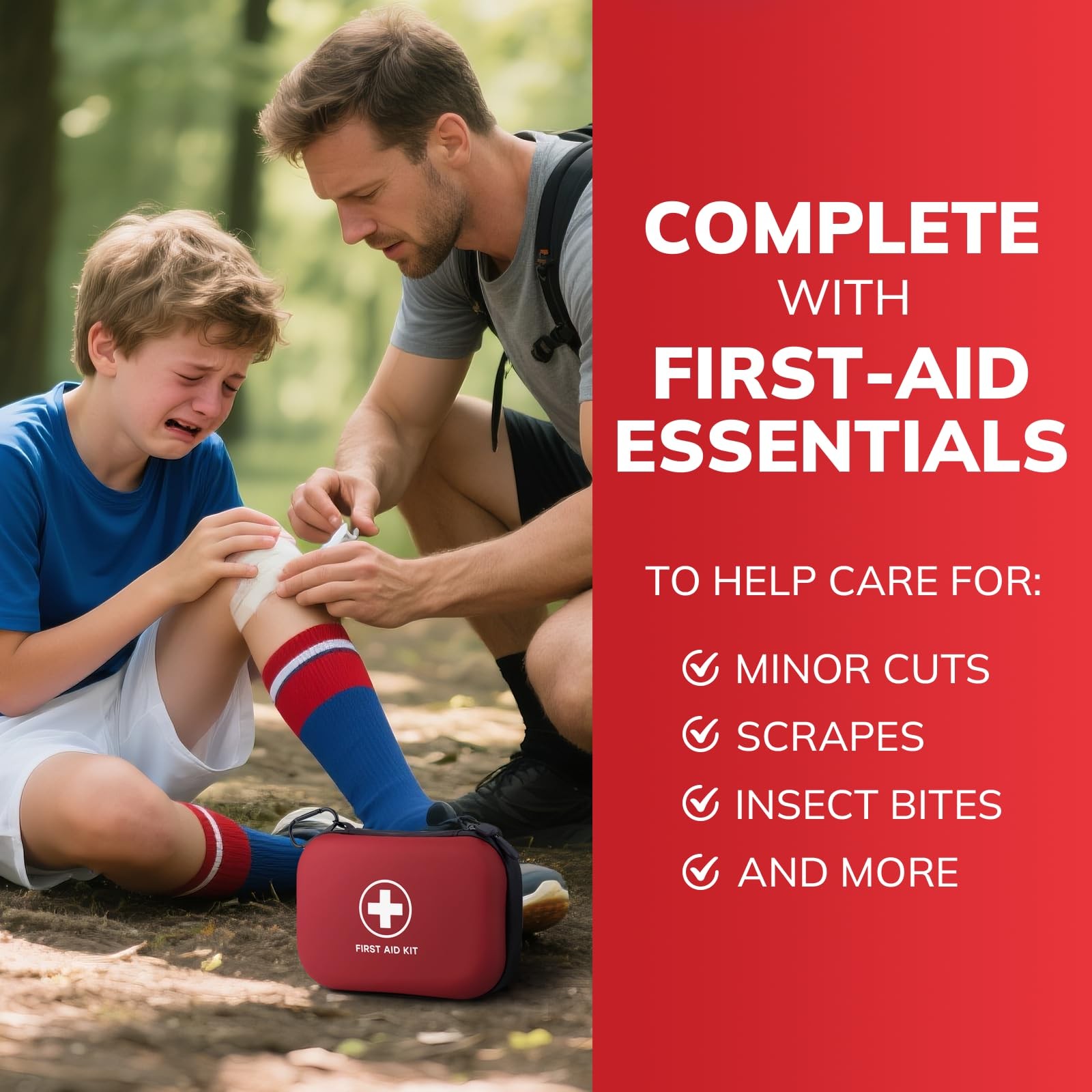 Gifts for Men Christmas Mini First Aid Kit – 144pcs Emergency Medical Kit wit…