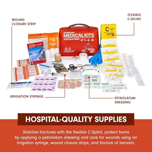 Sportsman Series Medical Kit – 400 – First Aid Kit for One Size Red/Black