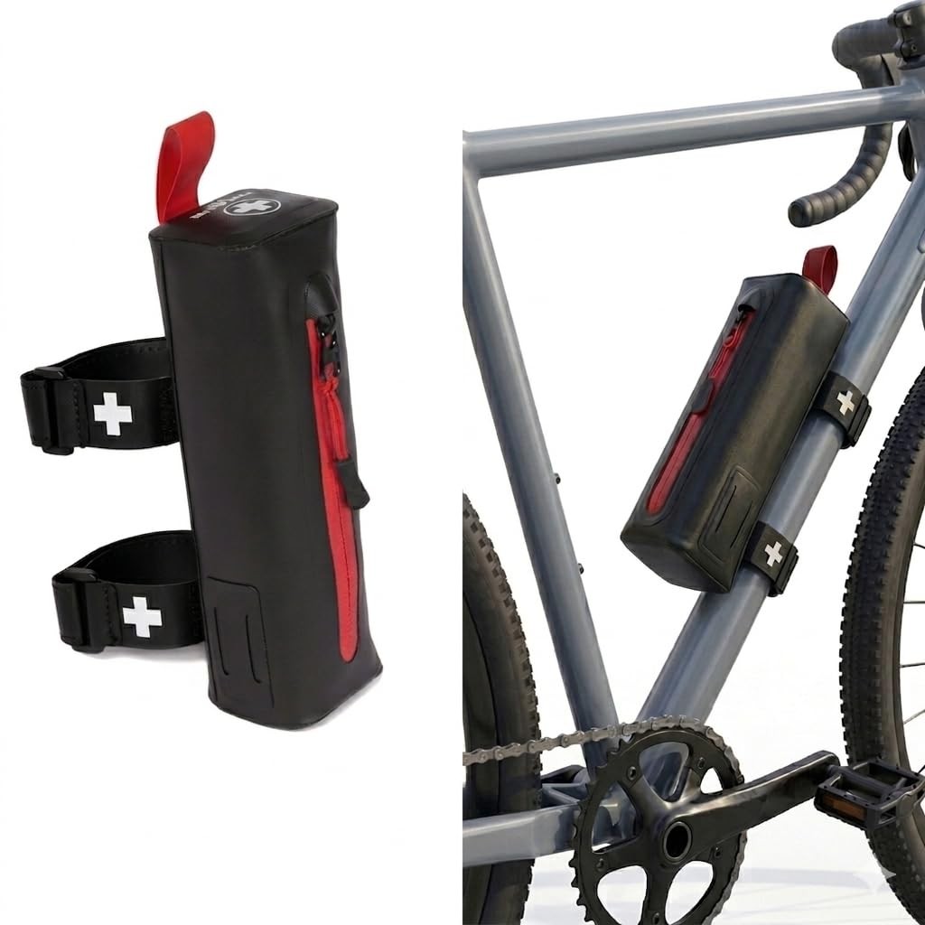 Bike First Aid Kit for Cyclist's, Compact Waterproof Case, Attaches to Bike F…