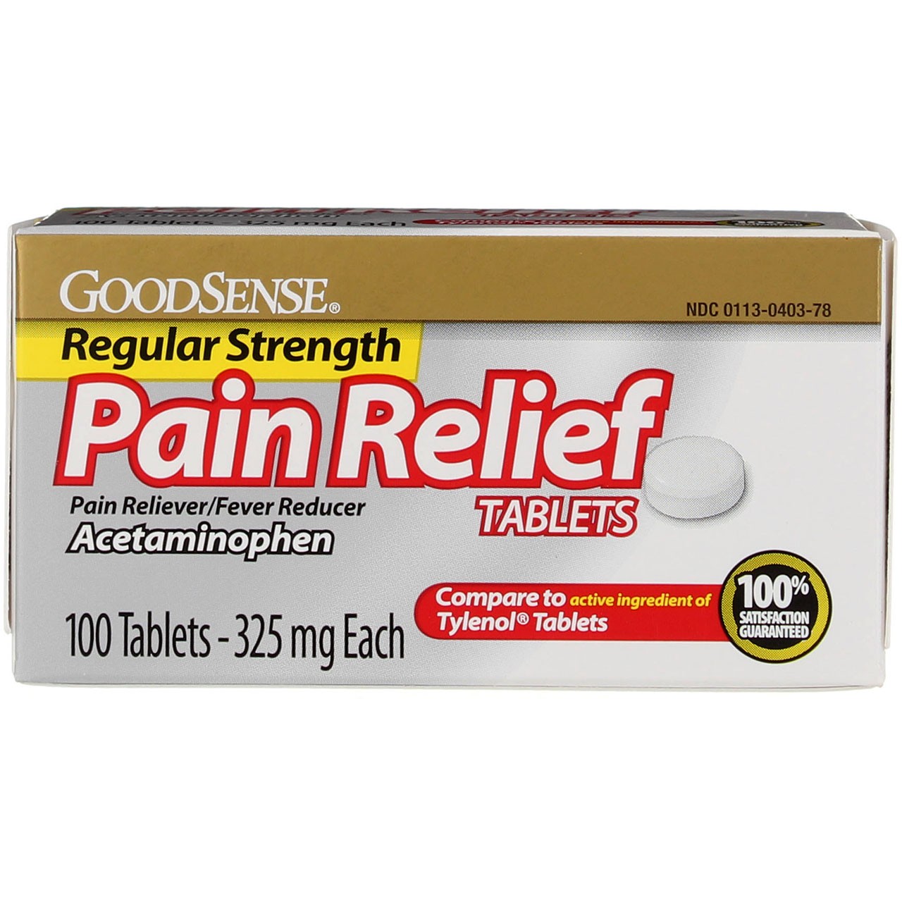 6 Pack GoodSense Acetaminophen Regular Strength Pain Reliever Tablets, 325 mg…