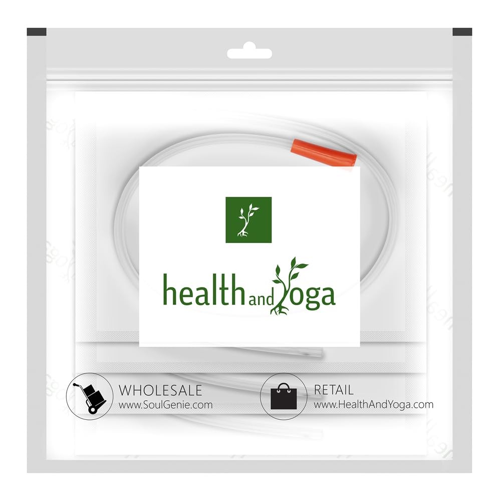 HealthAndYoga™ Long PVC Colon Tips Saver Pack (Set of 10) 16 Fr, Transparent