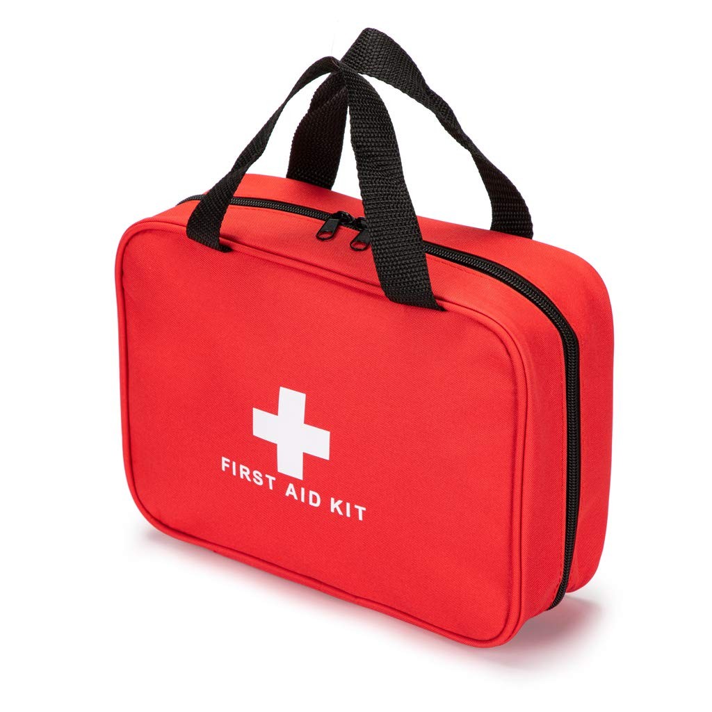 Red First Aid Bag Empty Travel Rescue Pouch First Responder Storage Medicine …