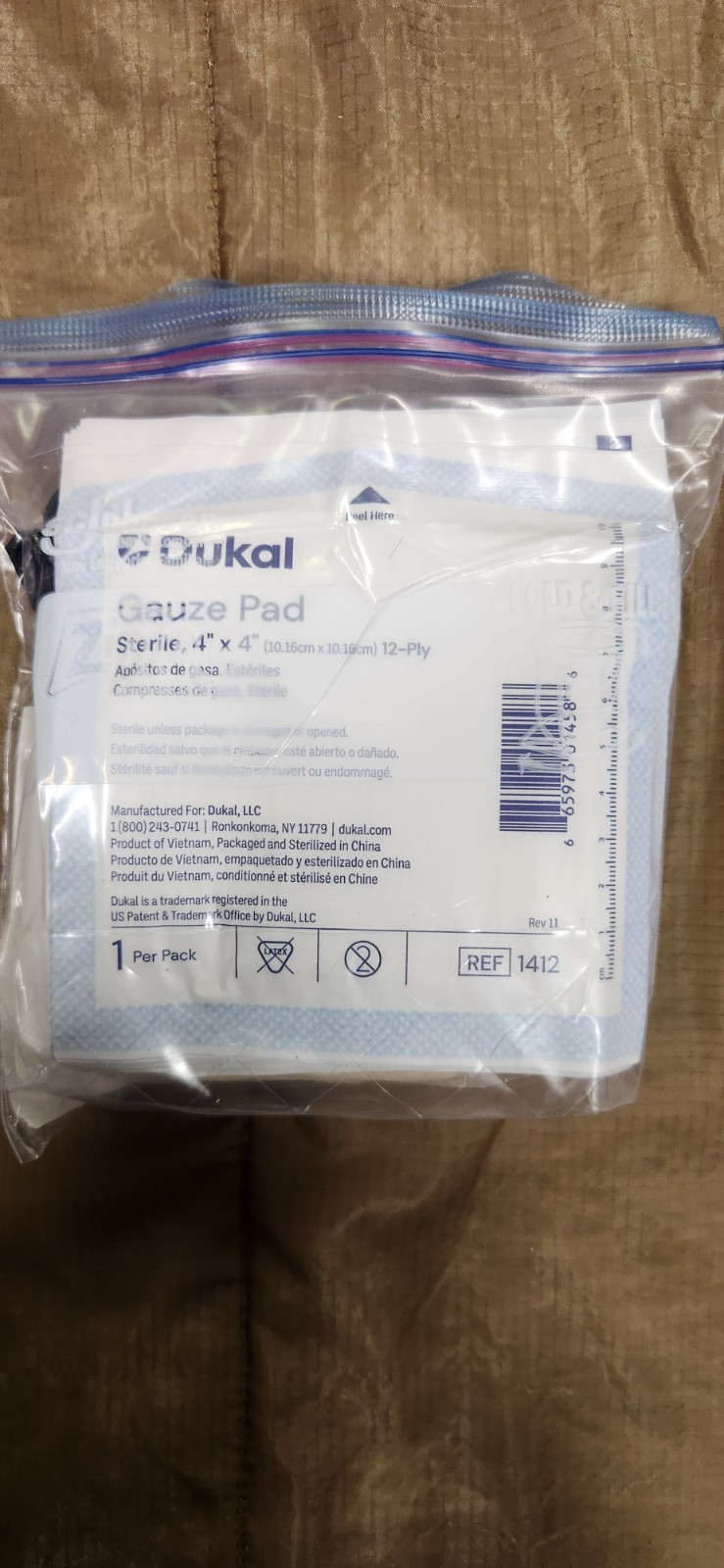 BoundTree First Aid Set Portable Sterile MPN 441403 Bandages Gloves Gauze Pad