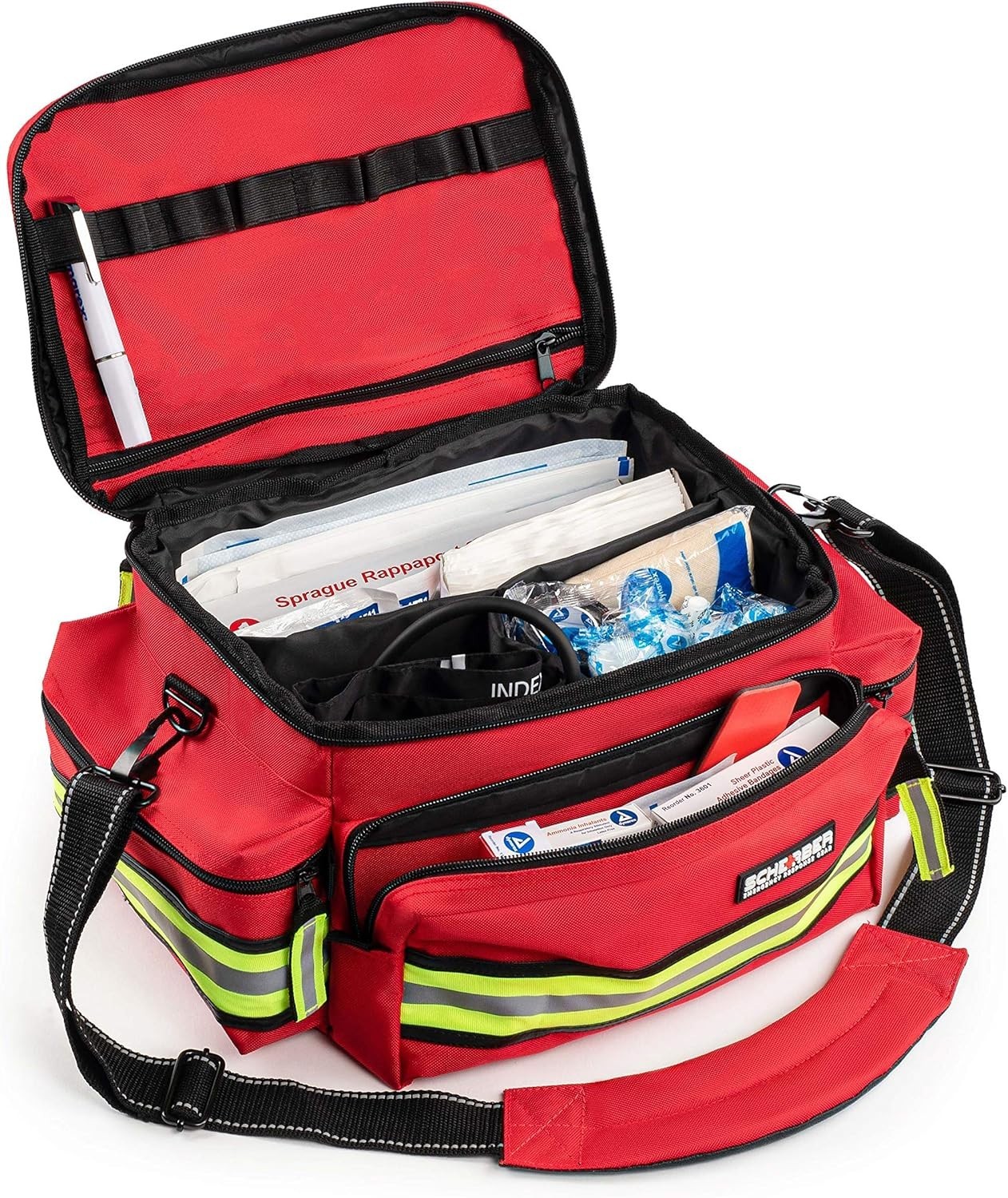 First Responder Fully-Stocked Professional Essentials EMT/EMS Trauma Kit | HS…