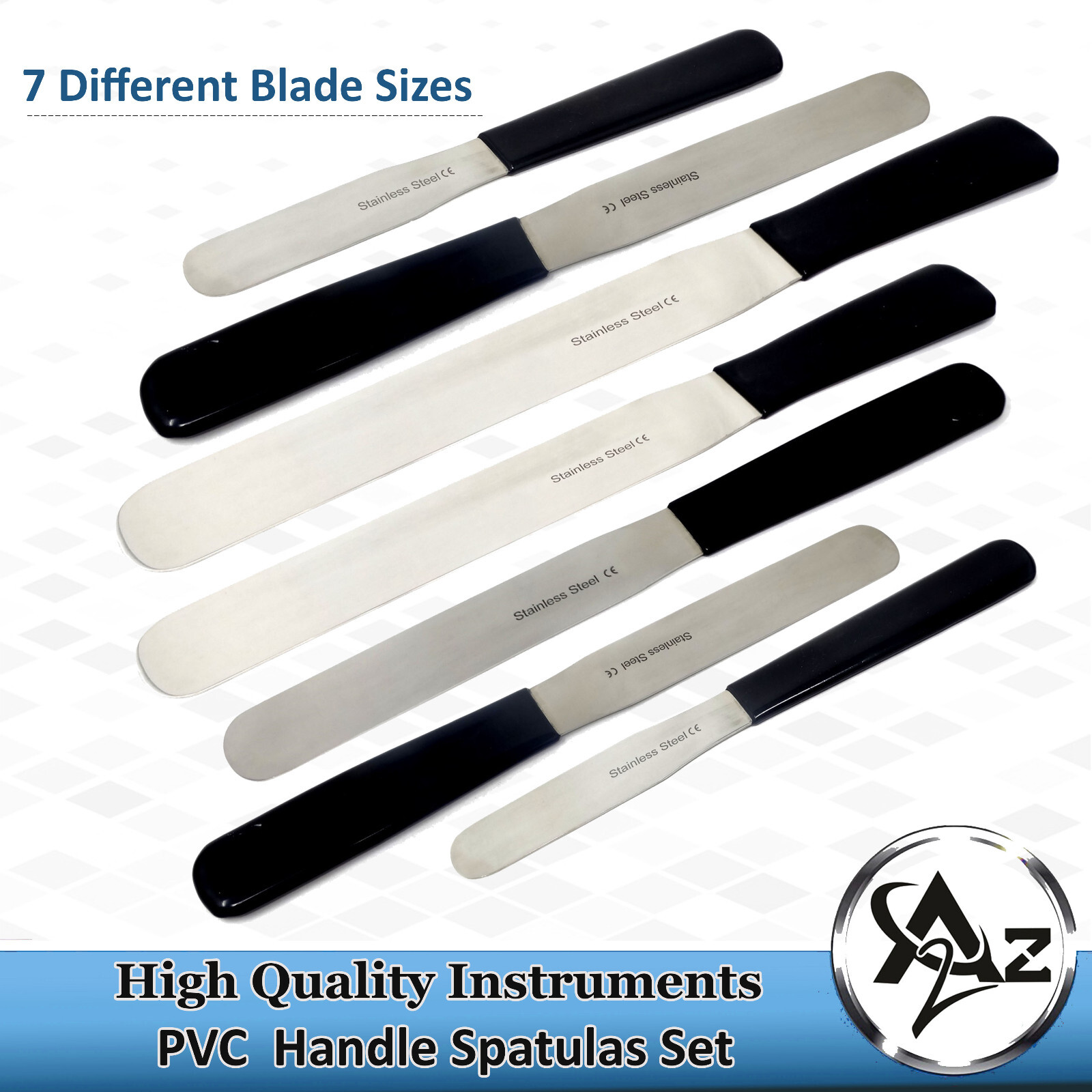 7x Butter Cake Cream Knife Spatulas Vinyl Handle Baking Tools Kitchen Utensils