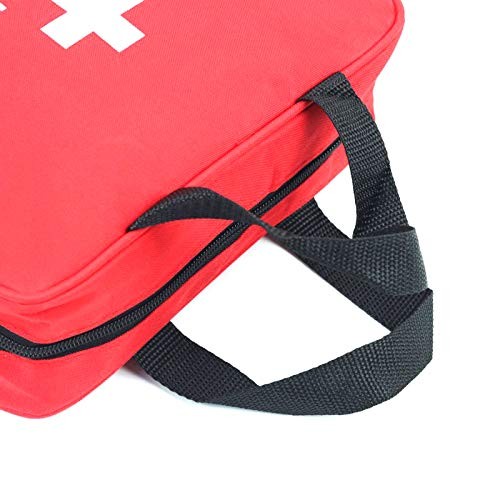 First Aid Bag First Aid Kit Empty Medical Storage Bag Red Trauma Bag for Emer…