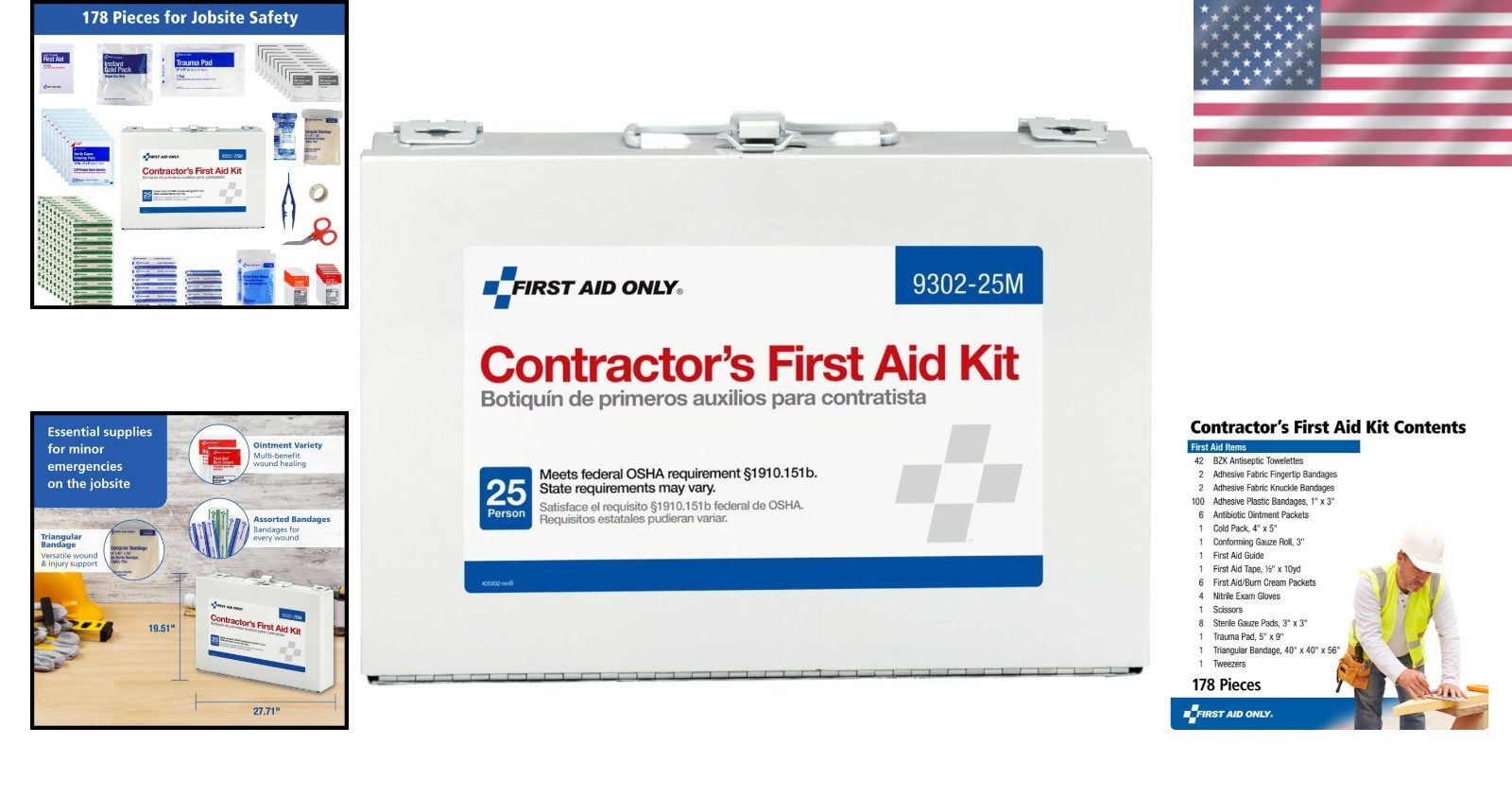 Construction Vehicle Emergency Kit – 178 Pieces
