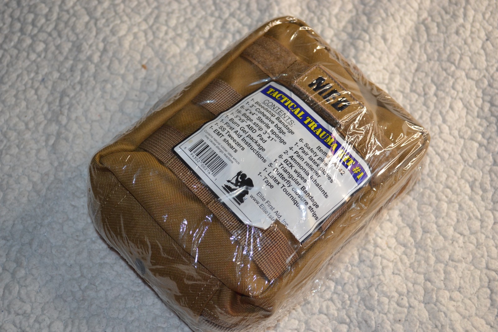 ELITE FIRST AID Tactical Trauma Kit #1 – Brand New – FA142 TAN Sealed