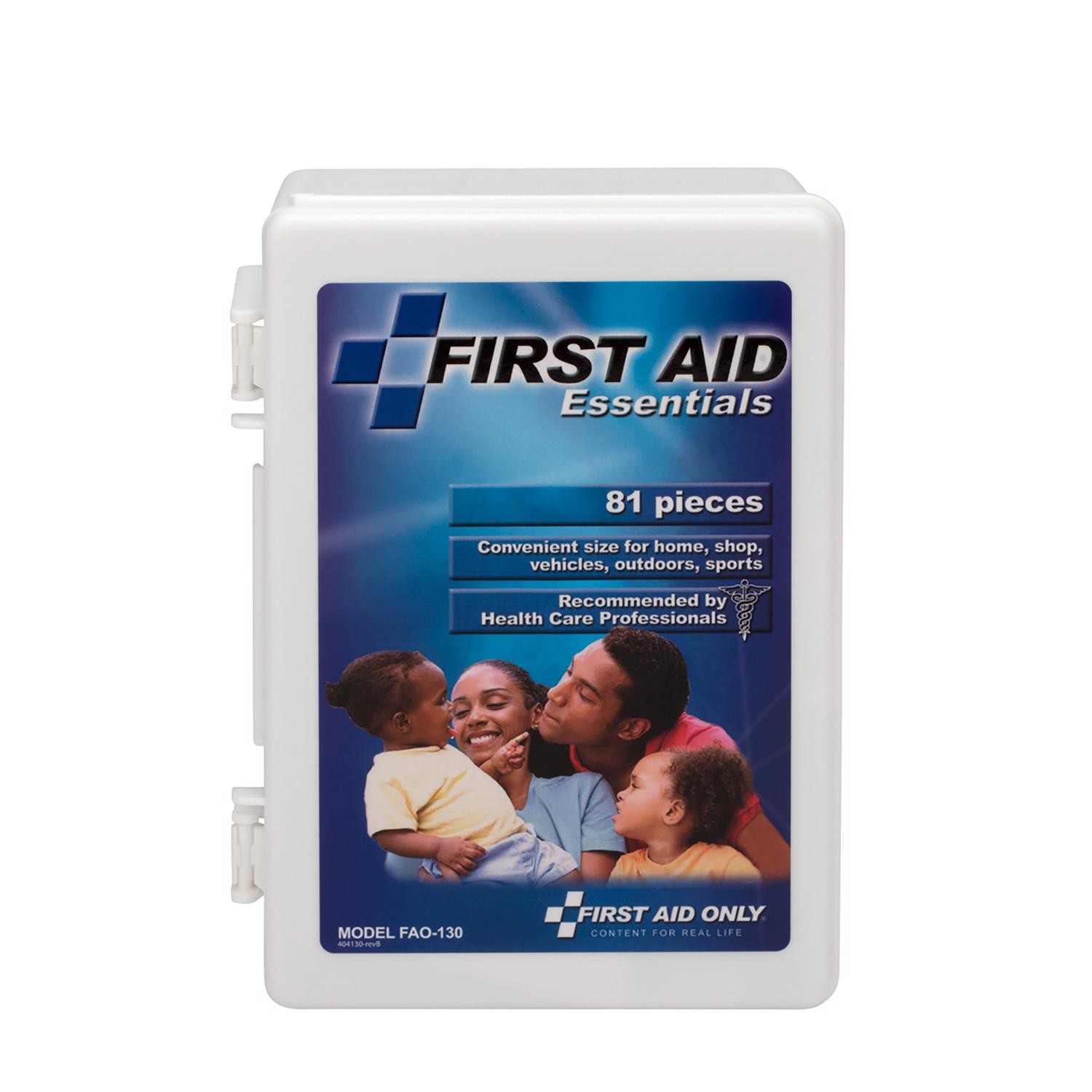 First Aid Only FAO-130 Plastic Case First Aid Kit
