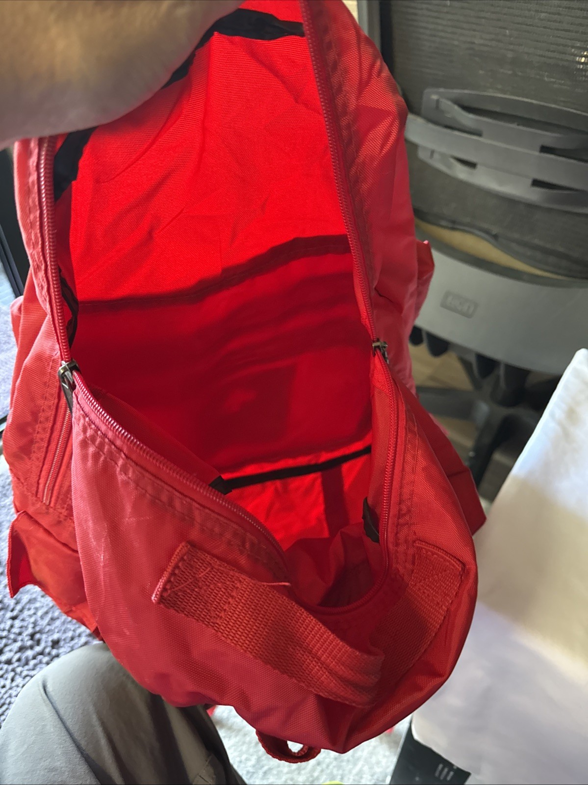 American Red Cross Emergency Preparedness Kit Red Backpack Only excellent Condit