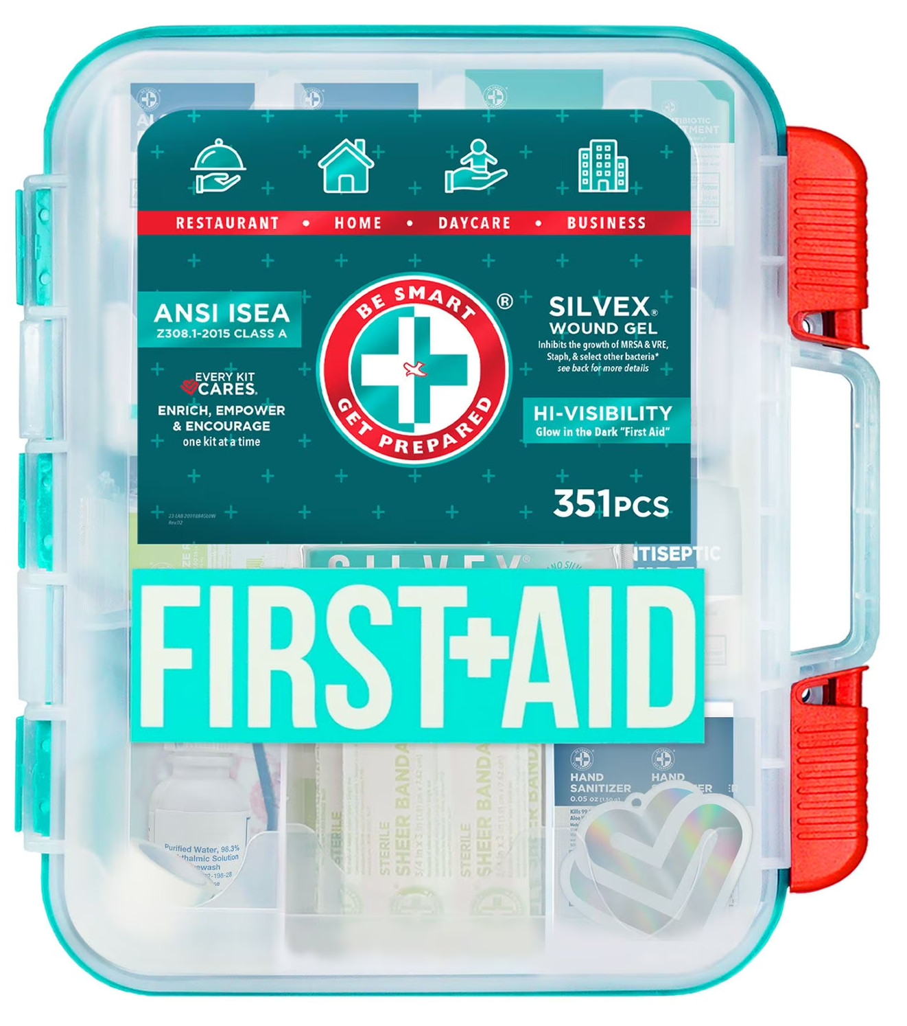 Emergency First Aid Kit 351 Pcs Workplace OSHA ANSI | Brand New – GLOW LABEL