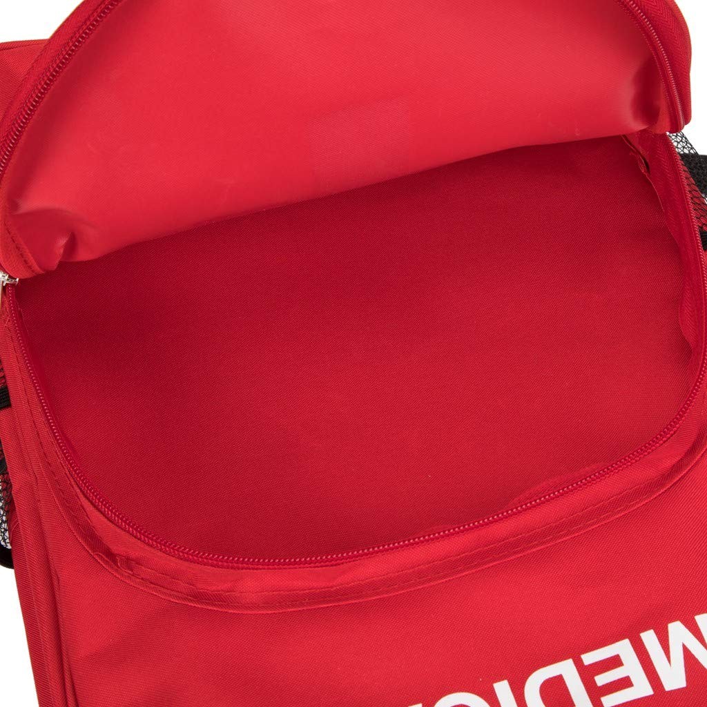Red Emergency First Aid Bag Backpack Empty Medical Treatment First Responder …