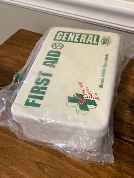 Certified Safety Mfg. Gerneral First Aid Metal Kit-Meets ANSI Standards-Unopened